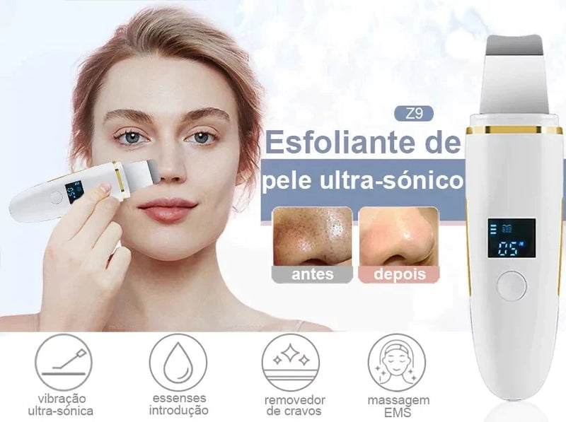 Purificador de Pele Ultrassônico ZoSkin™ + Kit Grátis